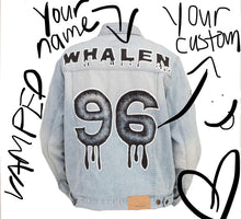 Load image into Gallery viewer, *VAMPED CUSTOMer OPTION* Ripped Flap Pocket Denim Jacket #1 from Shein
