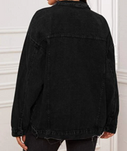 Load image into Gallery viewer, *VAMPED CUSTOMer OPTION* Raw Hem Denim Trucker Jacket from Shein
